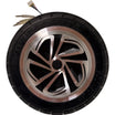 Elektromos Roller Agymotor 36V 350W | 8 hüvelykes Kerékagymotor (200x50) | Tömör gumiabroncsokkal és Hall-érzékelőkkel | Ezüst-fekete