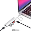 Satechi V2 Slim USB-C többportos adapter | 4K 60Hz HDMI és 60W PD | Ezüst