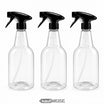 Szórófejes flakon üres, 750 ml, újratölthető | Átlátszó, On/Off szórófej | 3, 5 vagy 10 darab