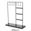 Ékszertartó (20cm) valódi márvány talppal | Fekete T-alakú ékszertartó | Fekete vagy fehér