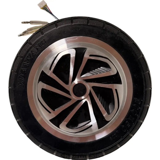 Elektromos Roller Agymotor 36V 350W | 8 hüvelykes Kerékagymotor (200x50) | Tömör gumiabroncsokkal és Hall-érzékelőkkel | Ezüst-fekete
