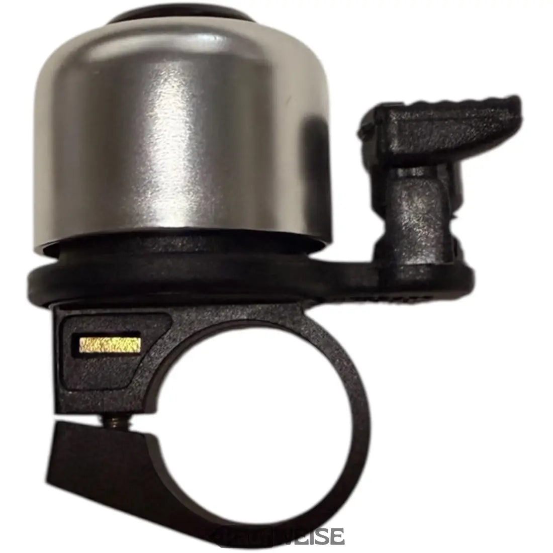 Silberner E-Scooter Mini Klingel mit schwarzem Halter für Xiaomi & Ninebot