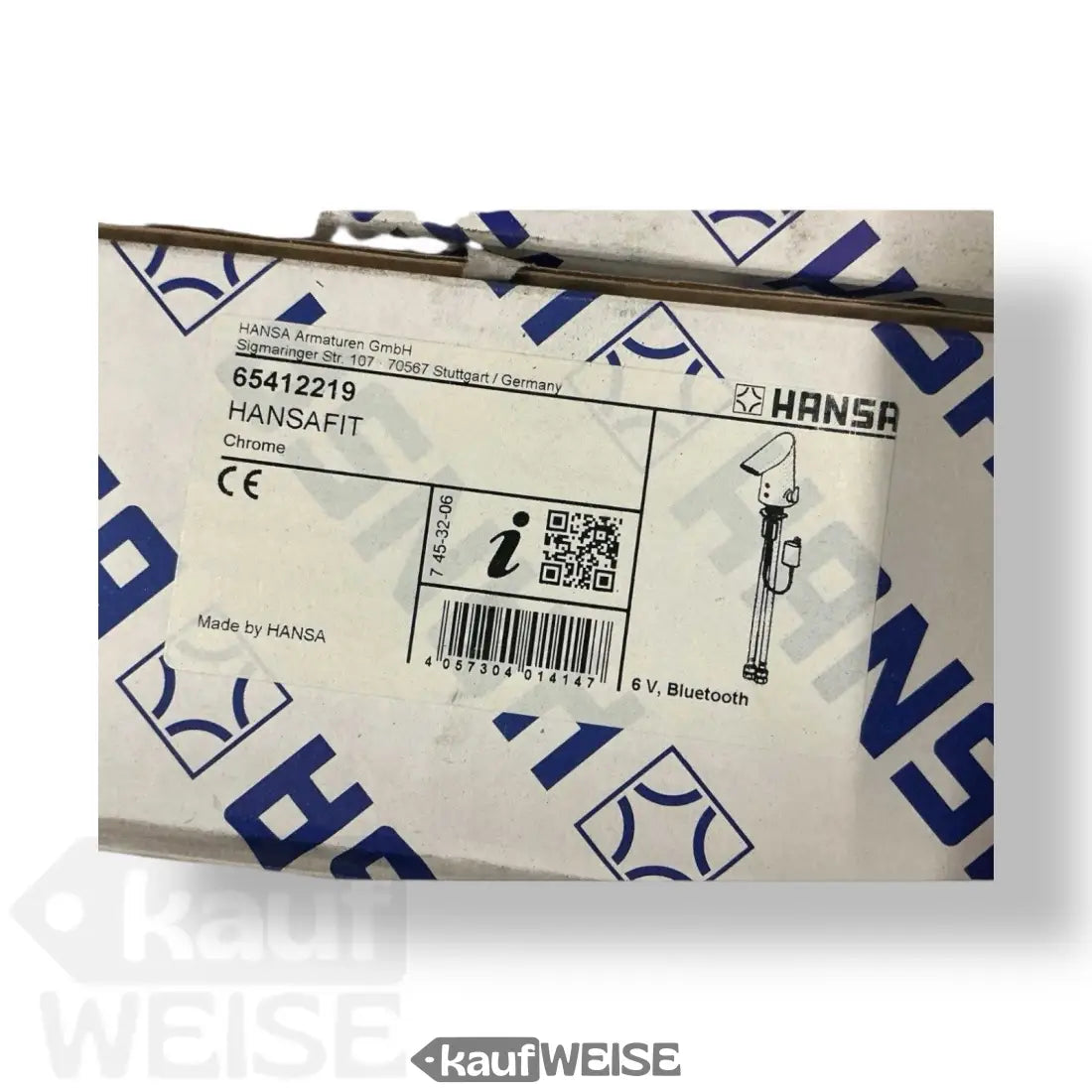 Hansafit Waschtischbatterie 6V berührungslos mit Bluetooth-Steuerung und CE-Zertifizierung