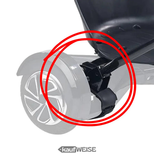 Hoverkart csuklós tartó Heavy Duty | Kormánykar tartó 6,5", 8", 10" | Fekete | M10 csatlakozó