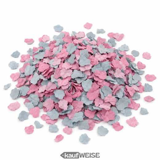 Konfetti babaváróra, Gender Revealre | Papír, 100 g-os tasak | Rózsaszín, világoskék, mix, 1, 2 vagy 5 kg