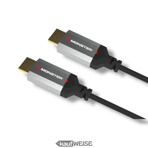 Monster Essentials HDMI-kábel | 4K Ultra HD és 60 Hz | 18 Gbps nagy sebesség | V-Grip arany érintkezők