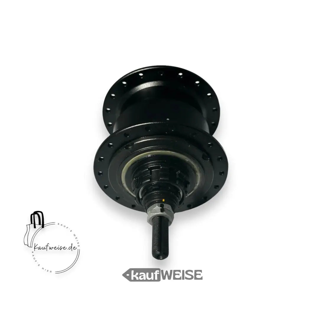 Schwarzes Fahrradnabenbild der Original VanMoof X-RK4 4-Gang Nabenschaltung für S3