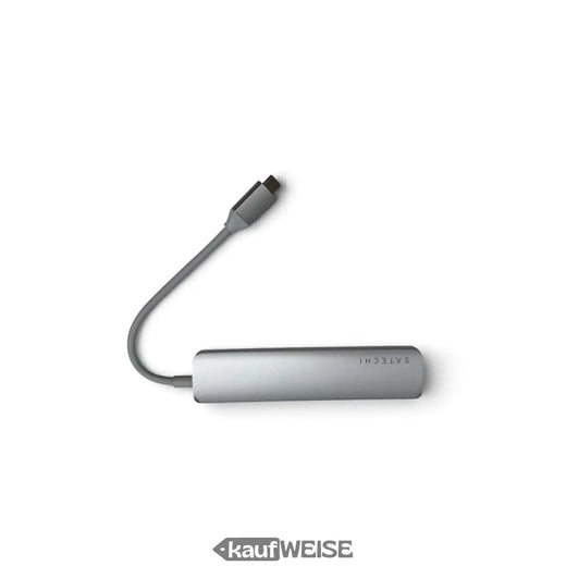 Satechi V2 Slim USB-C többportos adapter | 4K 60Hz HDMI és 60W PD | Ezüst