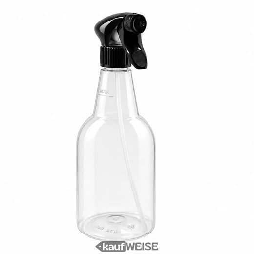 Szórófejes flakon üres, 750 ml, újratölthető | Átlátszó, On/Off szórófej | 3, 5 vagy 10 darab