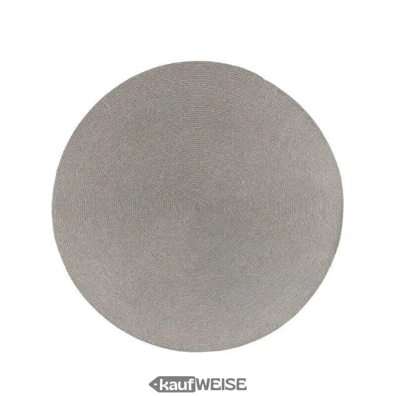Weishäupl Outdoor-Teppich mit stilvollem Design, runder gewebter Teppich für den Außenbereich